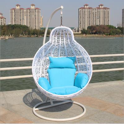 China Modern Patio Hanging Outdoor Rattan Swing Egg Chair Swing Chair for sale