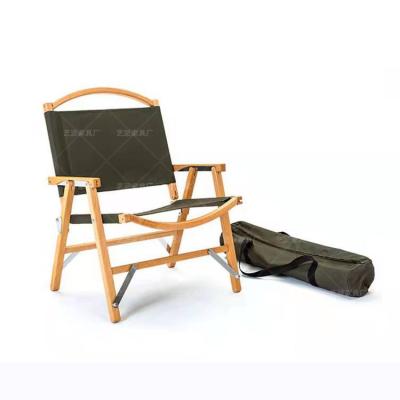 China Wooden Modern Portable Folding Chair Beech Chair Kermit Outdoor Camping Chair for sale