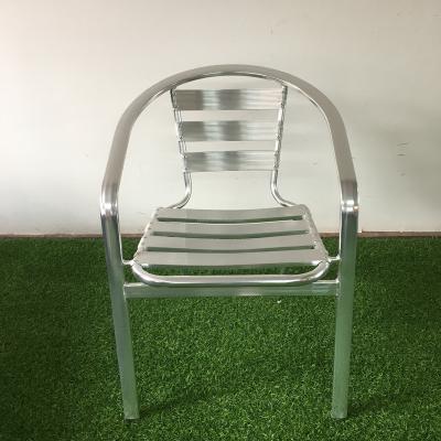 China Modern Aluminum Bistro Restaurant Dining Chair In Metal Chairs for sale