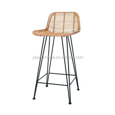 China Modern Rattan Stool Chair Outdoor Bar Chair for sale