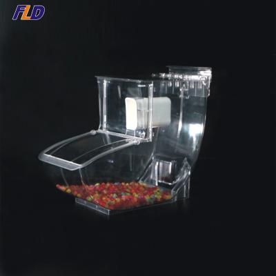 China Clear Candy Storage Box Plastic Supermaerket Display Supermarket Display Candy Bin for sale