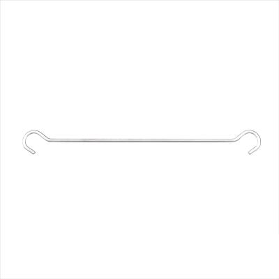 China Retail Display Ceiling Hanger Wire Double Hook / Standard Double Hooks Chrome Metal Display Hook for sale