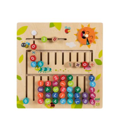 China Educational wooden toy montessori board moathematic toys for kids for sale