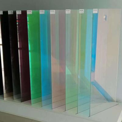 China Dicke, dünne, blaue, schwarze dichroische Glasfliesen zu verkaufen