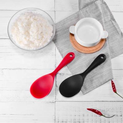 China Sustainable Silicone Made Rice Serving Spoon For Home Kitchen Use for sale