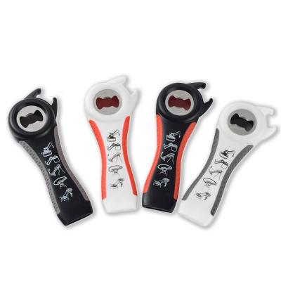 China Sustainable Kitchen Accessories 5 In 1 High Quality Multi Function Bottle Opener, Can Opener for sale