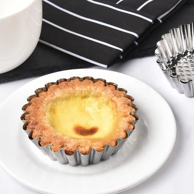 China Sustainable Reusable Stainless Steel Pulses Mold For Baking Pudding Mold Tart Food Grade 304 Stainless Steel for sale