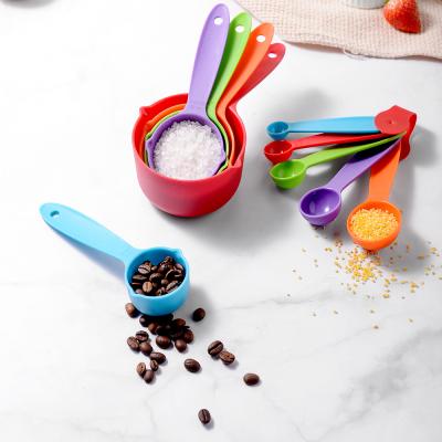 China Viable 5PCs Meauring Plastic Cups And Spoons Set For Kitchen Doser for sale