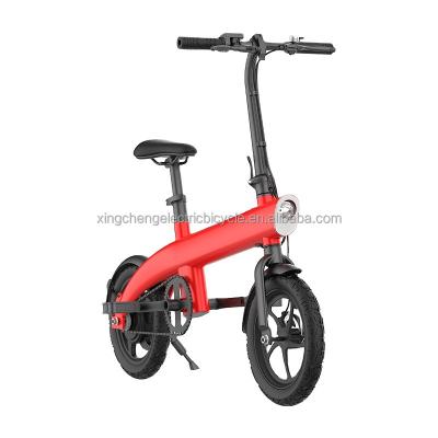 China New Design Aluminum Alloy H2 Folding Bike Aluminum Alloy 36V Disc Brake Detachable Lithium Battery ebike Red LED Display City Bike for sale