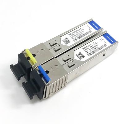 China Gigabit Ethernet 1.25g Single Fiber Optic Bidi Fiber SFP Transceiver Module 20km for sale