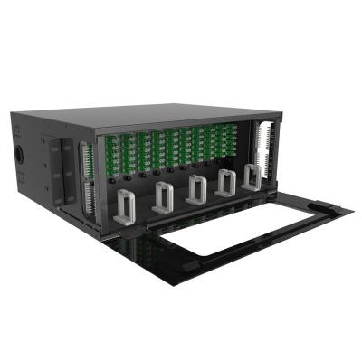 China 12 24 48 72 96 144 Port Fiber Optic Patch Panel Cabinet ODF Main Distribution Frame Indoor Fiber Optic Price for sale