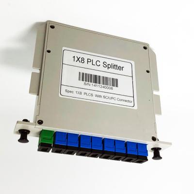 China Hot-selling FTTH lgx 1x8 box optical splitter box, lgx box fiber optic cassette module PLC splitter for sale