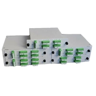 China 19 inch 1u Rack Mount Chassis Passive Fiber Optic PLC Splitter Chassis 3C-PLC-R132 for sale