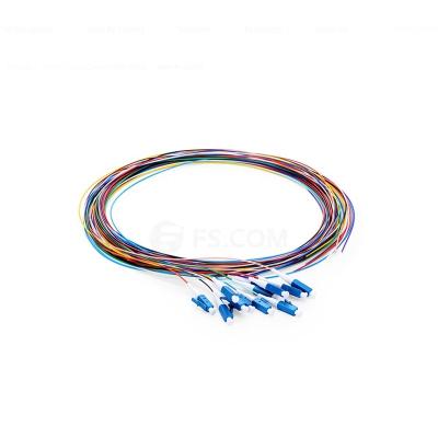 China Indoor Fibers LC/UPC G652D, G657A, OM1, OM2, OM3, OM4LC fiber optic part 12 type MU SC FC PC APC fiber optic pigtail for sale