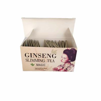 China Organic Wholesale Weight Loss Tea Detox Ginseng Slimming Tea Flat Belly Tea for sale