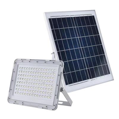 China Modern Outdoor Lighting Fixtures 100W 200W LED Floodlights Hot Selling Model Solar Waterproof Solar Flood Light for sale