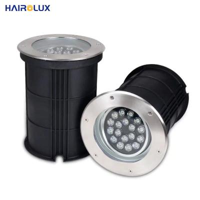 China New Adjustable Garden/Park Rise 15degree IP65 DC12V 24V Coloful Stainless Steel Outside 3W LED Underground Light for sale