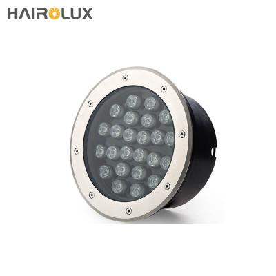 China Outdoor Hot Popular Round IP65 RGB 36W 24W 18W 9W 6W Low Light Selling Waterproof Runway Led Inground Light for sale