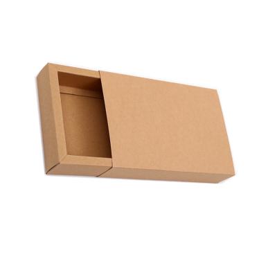 China Recyclable Custom Color Print Corrugated Cardboard Wig Packaging Box Hair Weave Extension Sliding Drawer Cardboard Gift Box for sale