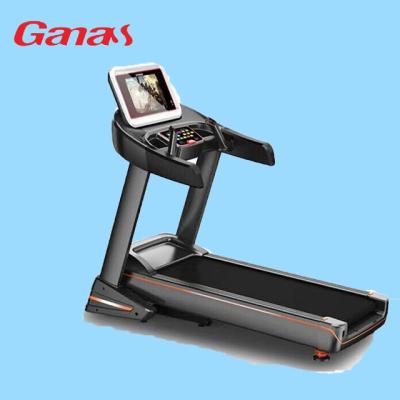 China Commercial fitness equipment gym Ganas machine TFT Android system touch screen wifi working treadmill for sale