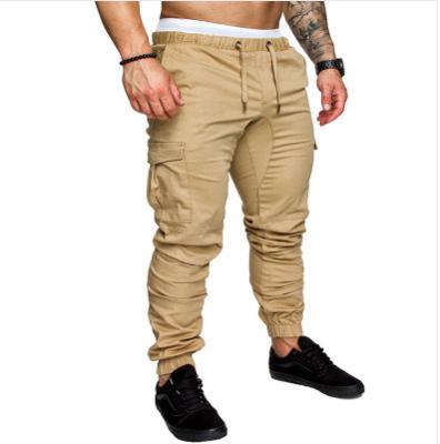 China Hot Anti-Wrinkle 6 Color Men's Woven Multi-pocket Cargo Pants Men's Casual Pants With Joggers Pencil Pants High Quality for sale