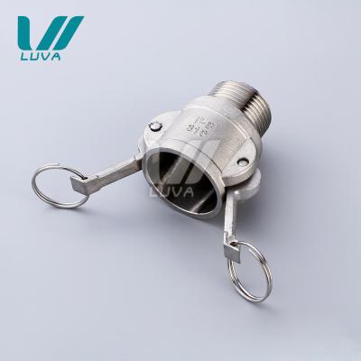 China Wholesale 316 B Water Air Gas Male Stainless Steel Quick Coupler for sale