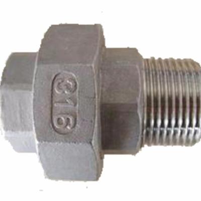 China Water Treatment Stainless Steel Female Thread Casting Union Pipe Fitting DN10-DN100 for sale