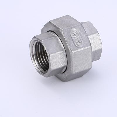 China Quick Easy Pipe Repair Clamp 1pipe Equal Stainless Steel Fittings Union Connector for sale