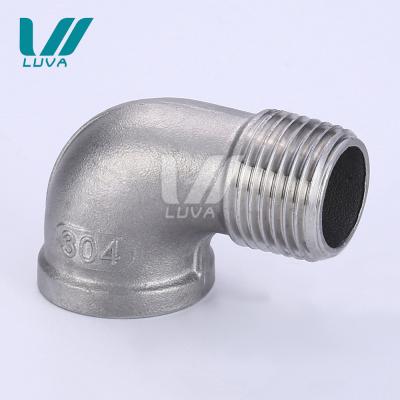 China Stainless Steel NPT BSPT BSP Stainless Steel Male pn16 Threaded Street Elbow l 90 Degree Pipe Fitting for sale