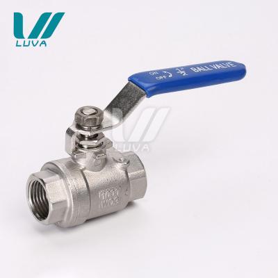 China Kitchen mech commercial stainless steel cf8 cf8m 2 pc female ball valve 1000 thread with handle for sale