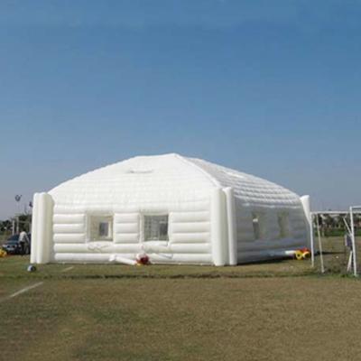 China Commercial LED Lighting Mobile Large Party Venue Inflatable Tent Cube Nightclub Tent for sale