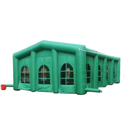 China Camouflage Game 0.55mm PVC Double Inflatable Tent / Wedding Castle Rectangle Field For Sale for sale