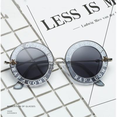 China New Arrivals Sunglasses Small Retro Vintage Bee Round Black Sunglasses Unisex Sunglasses for sale