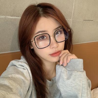 China For Reading Glass Newcomers Anti Blue Light Glasses For Women Square Oversized Eyeglasses Frames Computer Optical Glasses for sale