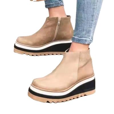 China Durable Large Size Women's Chesil Rejects Thick Soles Women's Fashion Ankle Boots Autumn/Winter Fashion Martin Boots for sale