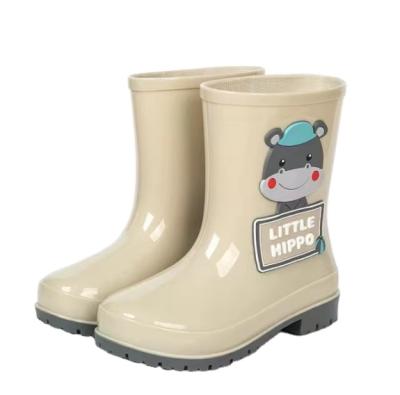 China New fashion children's cartoon anti-skid tube rain wear-resistant waterproof shoes for sale