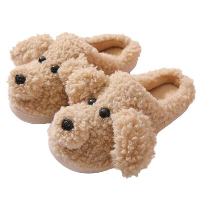 China 2021 New Antiskid Cotton Slippers Women Autumn And Winter Cute Indoor Cartoon Mop Fur Plush Slippers Warm Slippers for sale