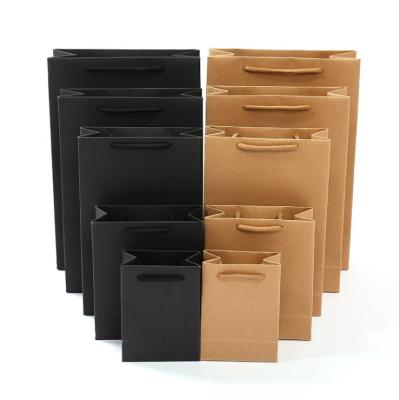 China Recycled Materials Custom wholesale paper bag printing logo shopping gift bag/kraft bag for jewelry packaging for sale