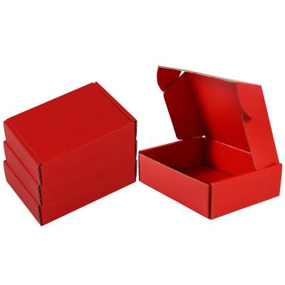 China Recycled Materials color coated packaging box corrugated Festival gift logistics packaging box supports customized size printing logo for sale