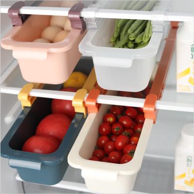 China 2021 Rectangular Type Stored Refrigerator Drawer Plastic Basket Egg Holder Shelf Storage Box Kitchen Fresh-Keeping Supplies for sale