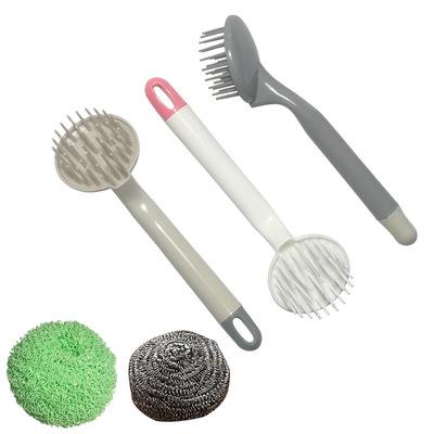 China Viable Clean Straw Ball Steel Wire Ball Clean Handle Plant Nano Ball Handle for sale