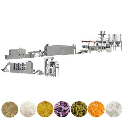 China Low Energy MT70/75 Double Screw Extruder High Speed ​​Artificial Nutritional Instant Reinforced Rice Processing Line for sale