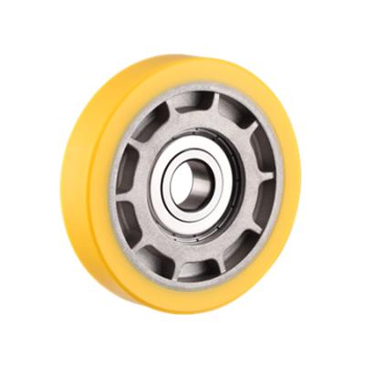 China Other Aluminum Conveyor Belt Core Guide Roller Wheels For Conveyor System for sale