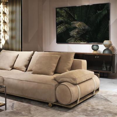 China Other Contempo leather light luxury sectional sofa modern mecco set modern furniture living room sofas for sale