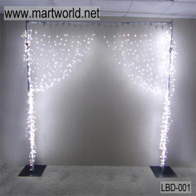 China 2021 Latest 2021 sale LED light backdrop light for wedding decorations wedding mandap(LBD-001) for sale