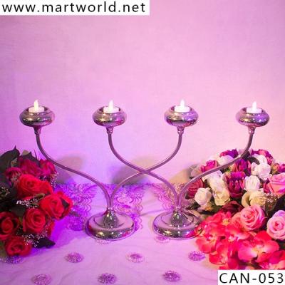 China Hot 4 arms candelabra centerpieces wedding table decoration wedding latest candelabra wedding table centerpiece (CAN-053) for sale