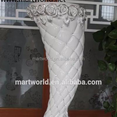 China Hot wholesale wedding decoration vase fiber glass vase with mermaid shape(VS-148) for sale