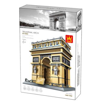 China Toy Wange 5223 Arc De Triomphe-Paris France Decor Toy Block Set for sale