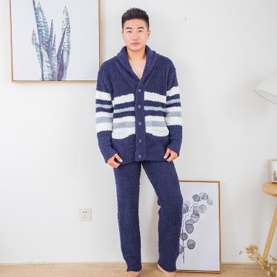 China QUICK DRY hotel bathrobe keep warm cotton sleepwear high quality custom made pajamas set for men for sale