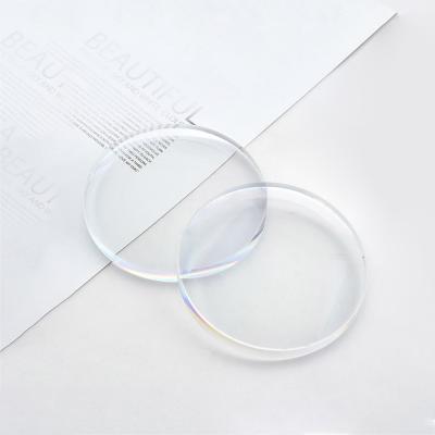 China Single Eyewear Optical Glasses Vision Index 1.591 Optical Glasses PC Photo Glasses Single White Plastic Lens for sale